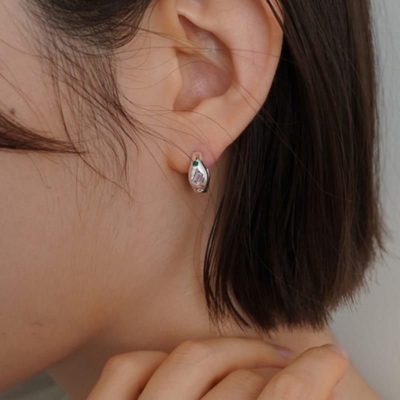 

gemade Wicked silver earrings #E006 Free