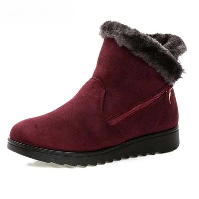 Damenschuhe Winter Damen Stiefeletten Mode Wasserdichte Schuhe für Damen Keil Plateau Warme Schneestiefel Schuh Zapatos Para Mujer