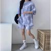 [emptio] Relaxing Wear, Tie Dye Pattern, Shorts, Room Wear, Top and Bottom Set, Women's