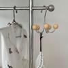 Stainless Steel Belt Hanger,Rotation Bag Hanging Rack with 5 Hooks,Closet Storage Organizer for Bra,Tank Top,Tie,Scarf