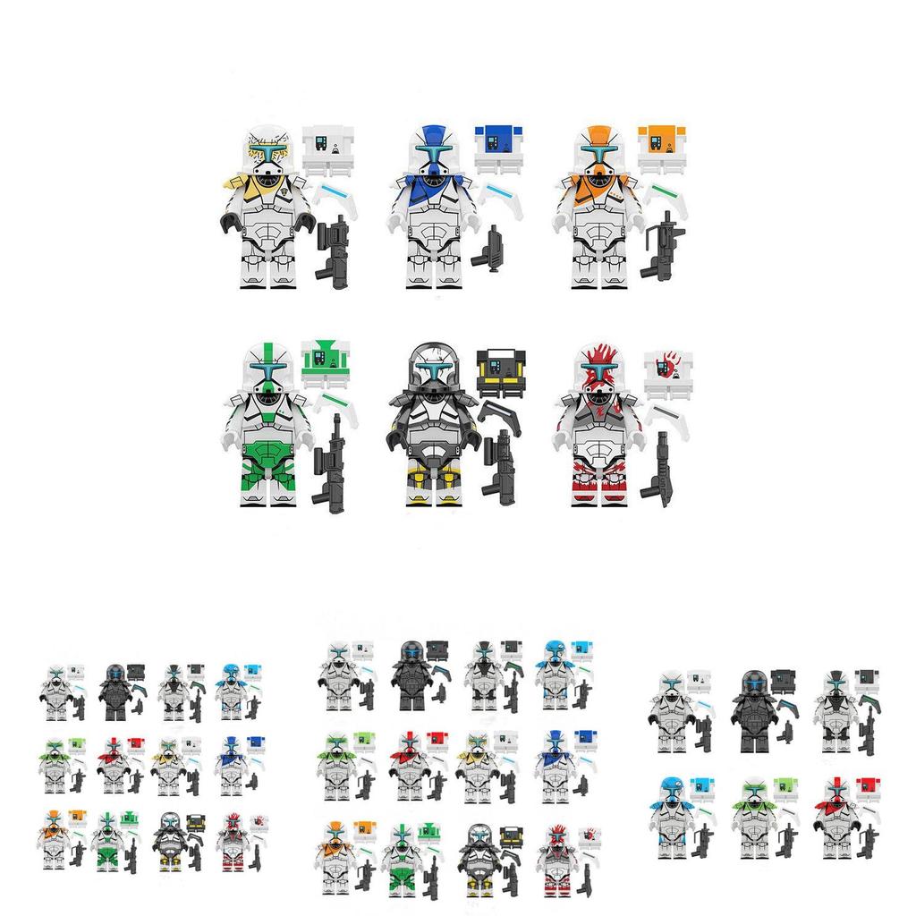 Star Wars Commandos Lego Minifigures 12-piece Set Of High-quality Abs Plastic Toys For Kids And Fans!