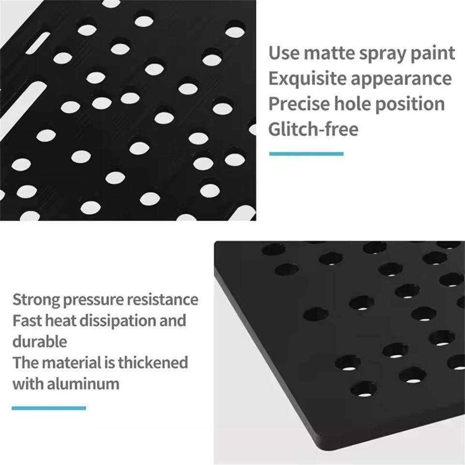 3D Printer Parts 20-80mm V-Slot Gantry Plate Set With 6 Wheels for Black Aluminium V-Slot Solid V POM Kit for CNC Machine Parts