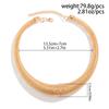 DIEZI Modische Afrikanische Schlangenkette Geometrische Torques Für Frauen Punk Gold Silber Farbe Metall Choker Statement Halskette Neuer Schmuck