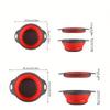 Folding Drainage Basket Set Fruit  Vegetable Washing Basket Drainer Bowl Filter Basket