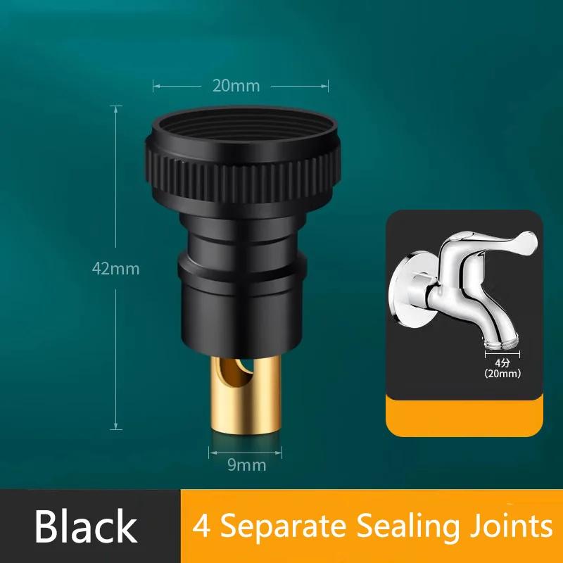 Water Stop Valve Faucet Accessories Washing Machine Faucet Adapter Drop Proof Automatic Water Stop Household Bathroom Accessorie