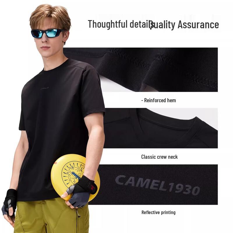 Camel Men's Outdoor Quick-Dry Short Sleeve T-Shirt