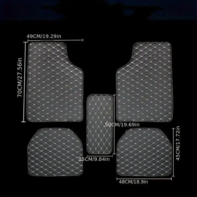 5 Pcs Waterproof Leather Car Floor Mats Universal Auto Foot Pad Protector Automobile Interior Carpet Accessories Interior