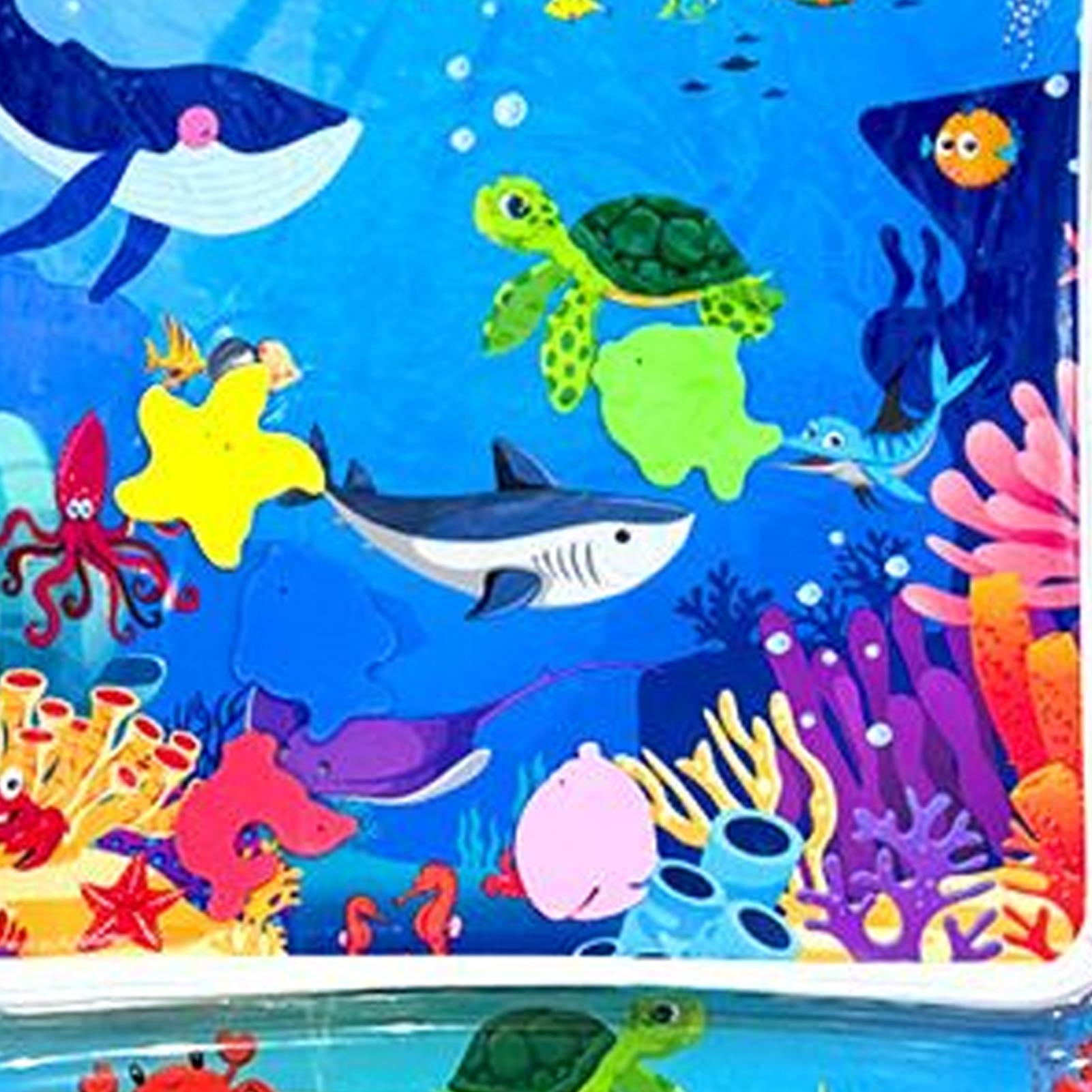 

Baby Water Mat Indoor Chill Pad Interactive Foldable Washable Cooling Mat for Outdoor Indoor Summer Water Play Puppy Cat Pet CN