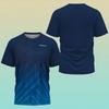 Summer Men's Table Tennis Training Uniform, Casual and Comfortable Sports Short Sleeved Top, 3D Printed O-neck Short Sleeved T-shirt