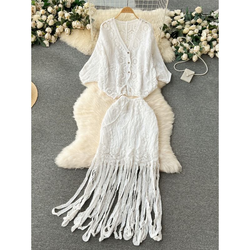 Bohemia Vacation Style Heavy Industry Tassel Half Body Embroider