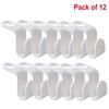 6/12/24pcs Plastic Closet Organizer Wardrobe Space Saving Hooks Hanger Connector Buckle
