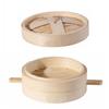 With Handle Bamboo Steamer Round Stuffed Bun Steamer Household Bamboo Steam Basket  Dumpling