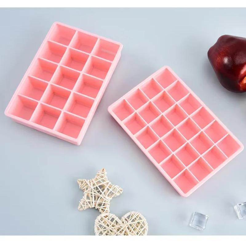 24 Grid Silicone Ice Cube Mold Big Square Ice Cube Tray Mold Ice Cube Maker Non-toxic Durable Bar Pub Wine Ice Blocks Maker