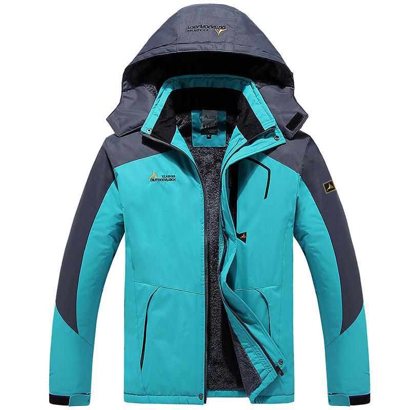 Unisex Plus Size Outdoor Velvet Jackets for Mountaineering