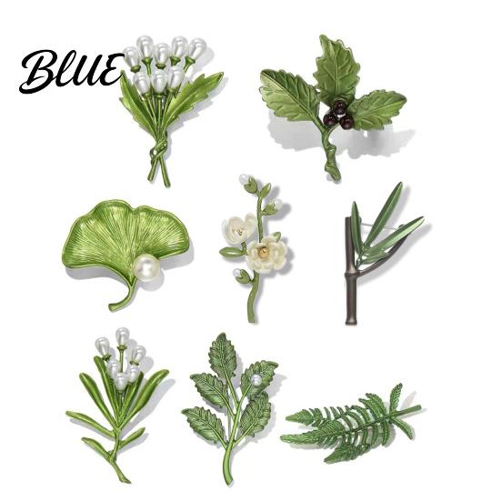 Sweater Brooch Pin Versatile Botanical Leaf Design with Glossy Fade-Resistant