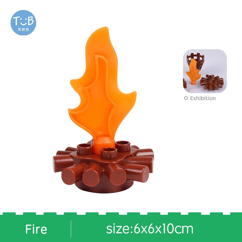 Big Size Block Bricks Train Tracks  Traffic Stop Lights Straight Duploes Black Accessories Diy Hot Toys For Children Baby Gift