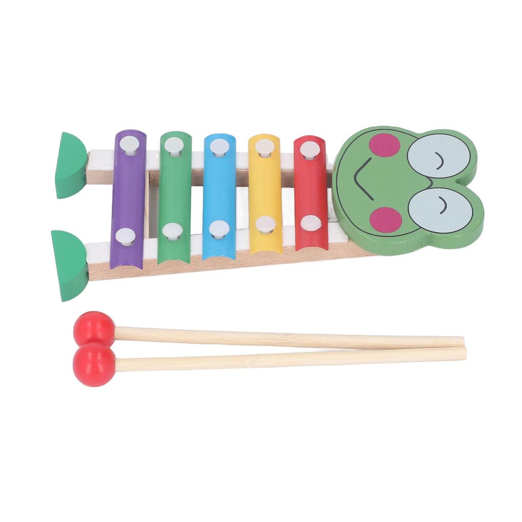 Wood Xylophone Multicolour Baby Percussion Musical Instruments Toys for Preschool Learning Frog