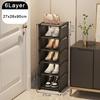 Shoe Organizer Shelf Multi-layer Stackable Dormitory Home Storage Stand DIY Wall Corner Space Saving Adjustable Shoe Organizer