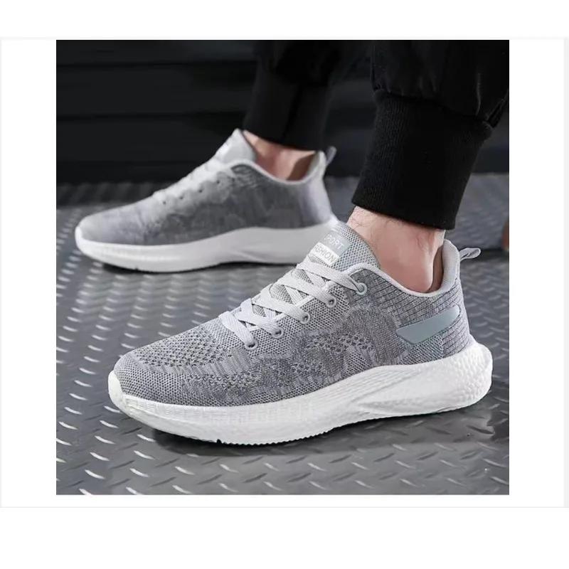 Fashion Sports Shoes 2024 New Men's Mesh Breathable Running Shoes Versatile Comfortable Casual Shoes Soft Sole Men's Edition