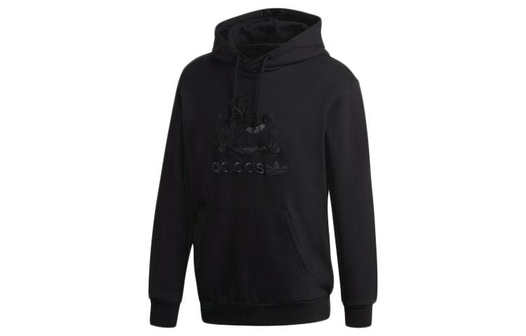 Adidas Sweatshirts Men s Black Hooded Moderate Regular GD6022 J/M