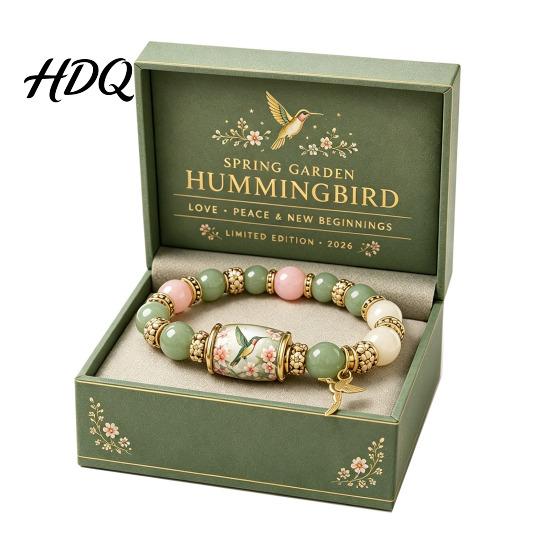 Love Beginnings Bracelet Bluebird Blessings Bracelet Inspirational Hummingbird Strength Beaded Green Casual Beads Cherry