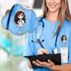 Nurse Scroll ID Holder with Scalable Design. Ideal for Nurses, Students, Doctors. Perfect for Work or As a Christmas Gift.