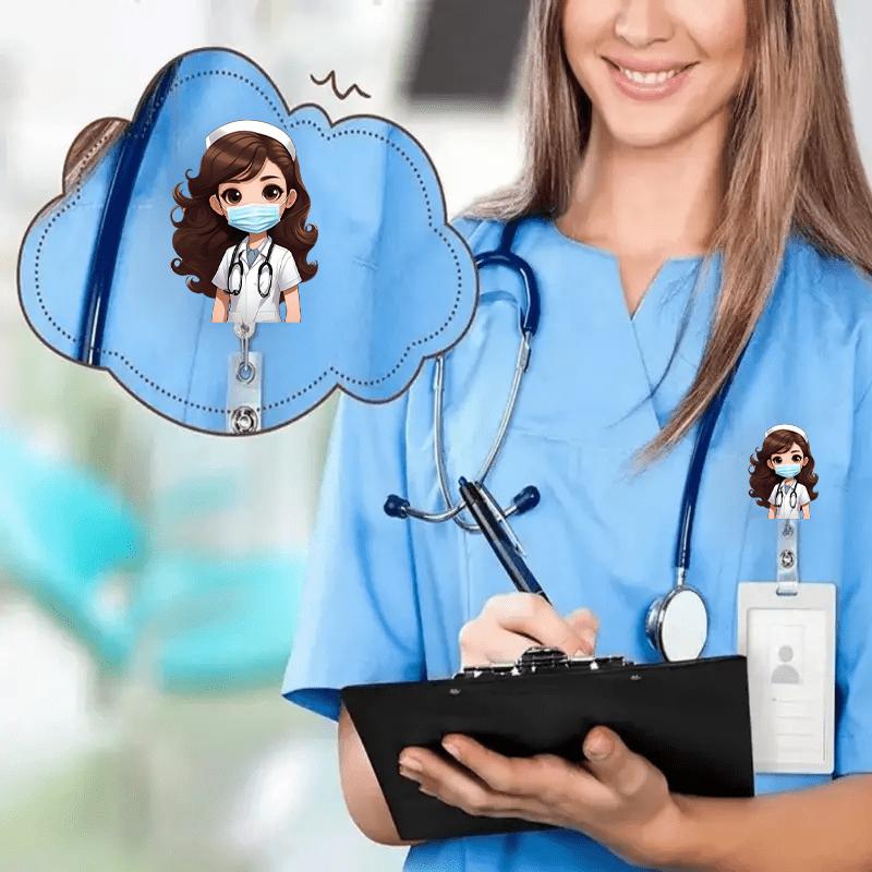Nurse Scroll ID Holder with Scalable Design. Ideal for Nurses, Students, Doctors. Perfect for Work or As a Christmas Gift.