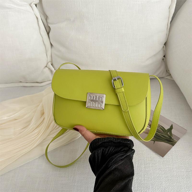Stylish And Minimalist 2024 Spring Small Shoulder Bag For Women Trendy Pu Saddle Bag