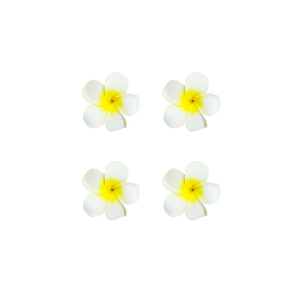 4PCS Egg Flower Acrylic Hairclips Women Girls Sweet Side Bangs Clip Hair Clips Barrettes Hairpins Ponytail Hair Accessories