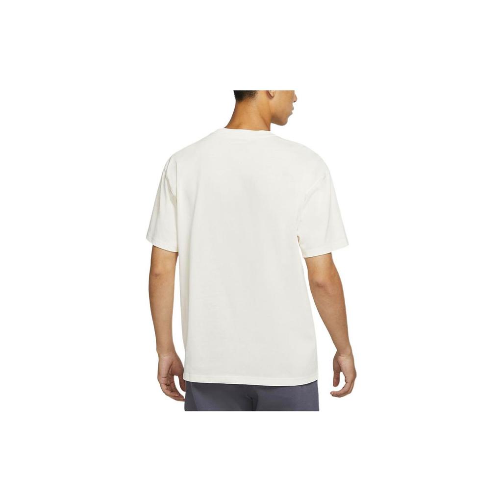 Nike Sportswear Floral Logo Print Knit Casual Crew Neck Short Sleeve T-Shirt Men Tops White DM2189-902