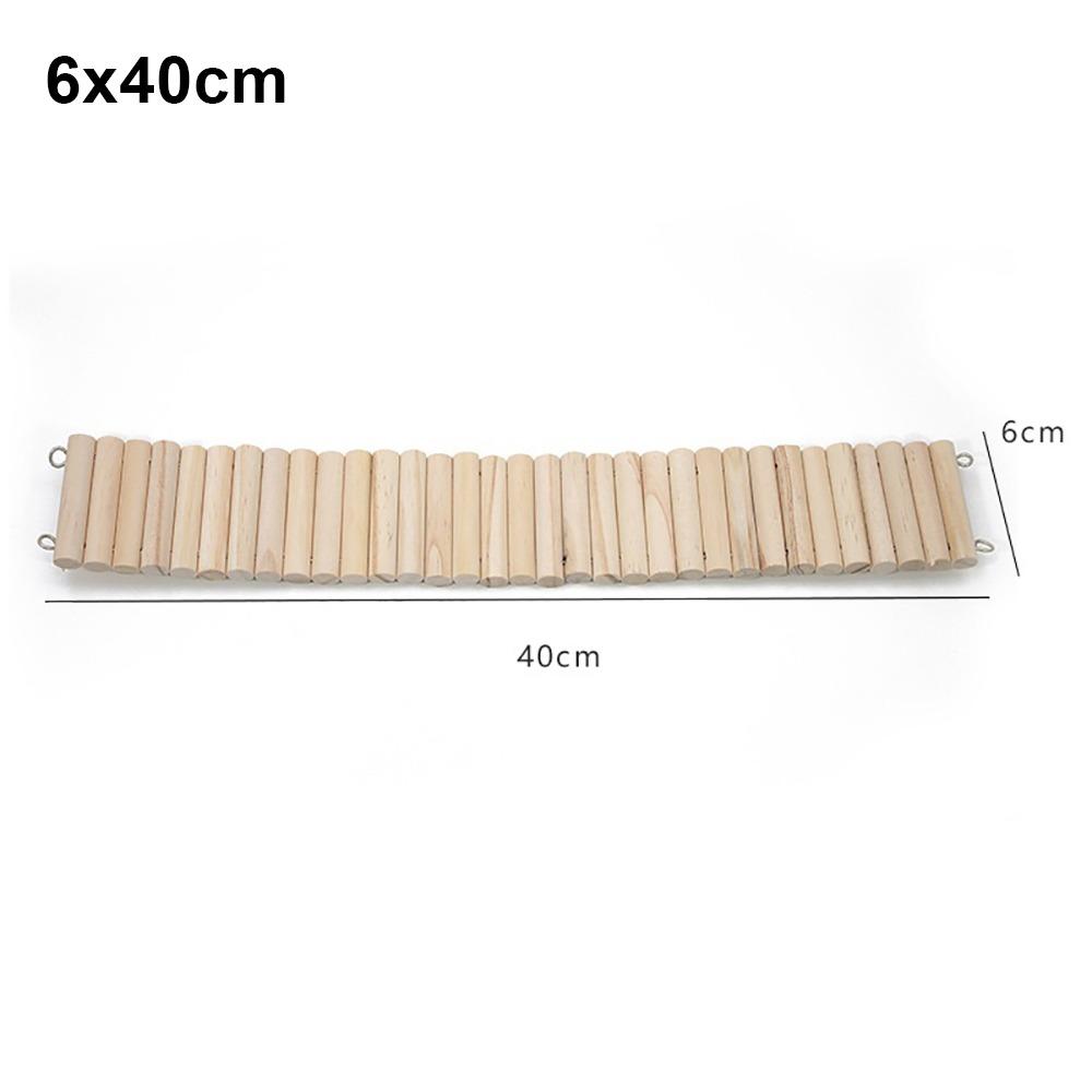 1 ks Snadno instalovatelná závěsná klecová dekorace Dřevěná podlahová plošina Potřeby pro malá zvířata