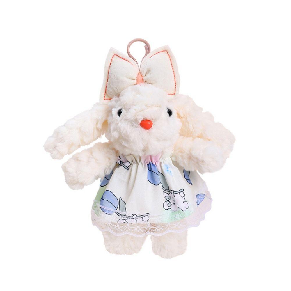 Plush Stuffed Drooping Ear Rabbit Pendant Rabbit Doll Bag Hanging Pendant  Bag Backpack Decor