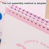 2025 Small Desk Calendar Standing Flip Desktop Calendar Monthly Planner Time Management Organizer for Home Office School