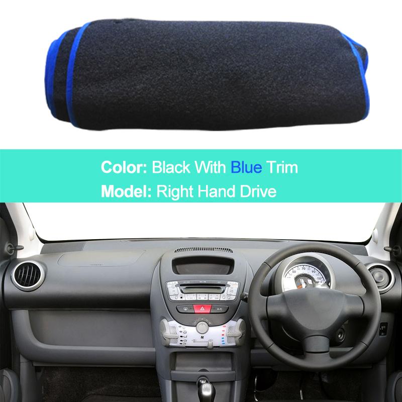 Car Inner Dashboard Cover Dash Mat Carpet Cape Cushion For Peugeot 107 Citroen C1 Toyota Aygo 2005 - 2014 LHD RHD Car Styling