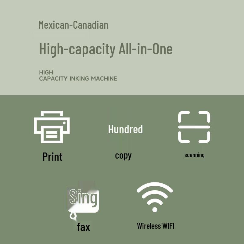 Canon GX3080 Wireless Inkjet Multifunction Printer CN plug (adapter included)