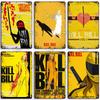MISES Kill Bill:Sv.1 Klasický filmový bar Kovová cedule Vintage plakát Rezavý kovový talíř Průmyslový dekor Domov Kavárna Klub Kovová plaketa