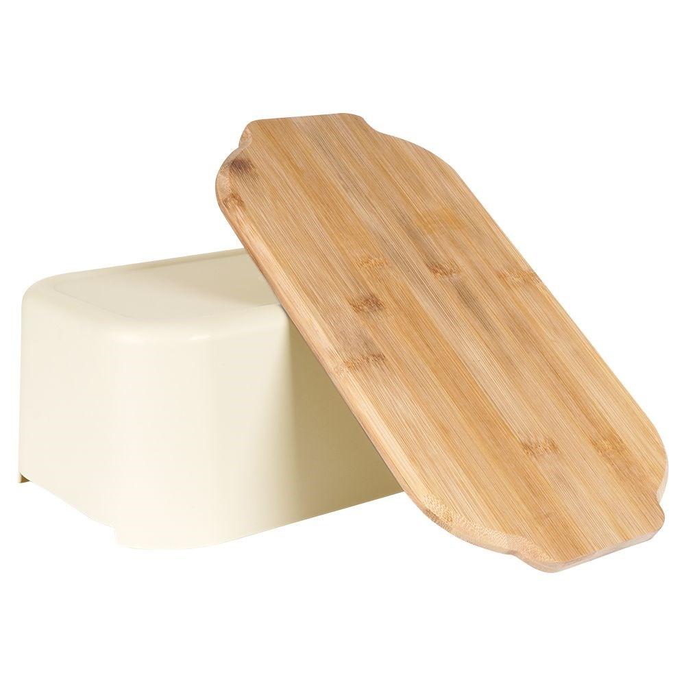 BREAD BOX WITH BAMBOO BOARD CREAM 259303