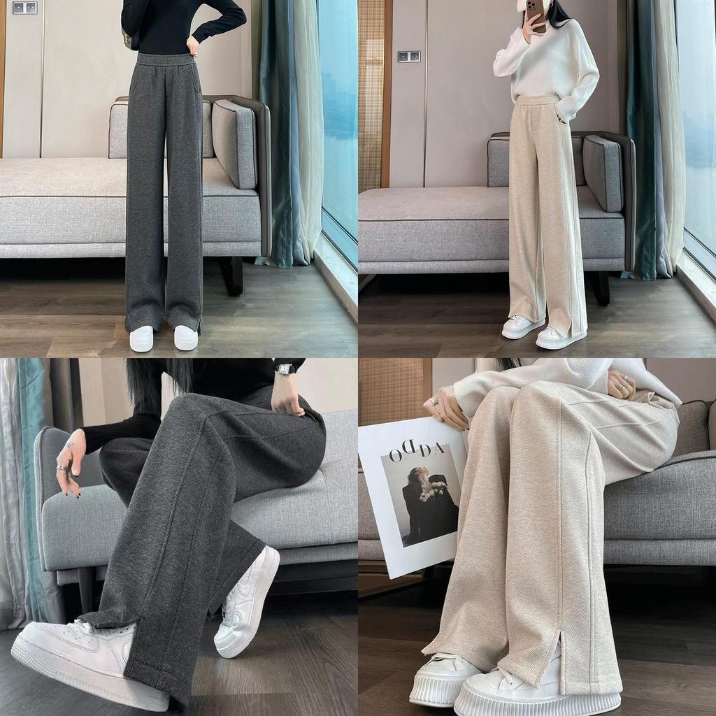 Womens High Waist Trousers For Winter Casual Wear Fashion