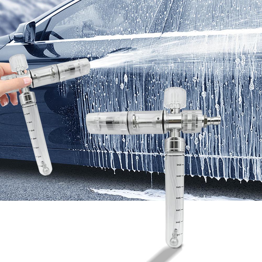 35ml Water Foam Pot with 1/4 Inch Quick Connector Pressure Washer Gun Adjustable Car Wash Foam Sprayer for Cleaning Cars SUVs