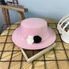10CM Wide Brim Flat Top Felt Hat French Hepburn Style Panama Trilby Cap New Jazz Hats  Gift