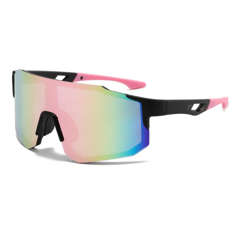 New men's cycling sunglasses integrated eye protection sunglasses mountaineering windproof sand anti-strong light colorful glasses women