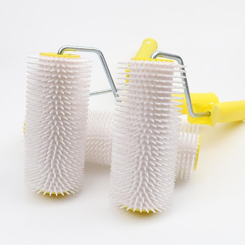 Professional Hand Spiked Roller Tool Defoaming Drum Brush for Epoxy Floor Paint Tool Defoaming Drum Brush Spikes Roller