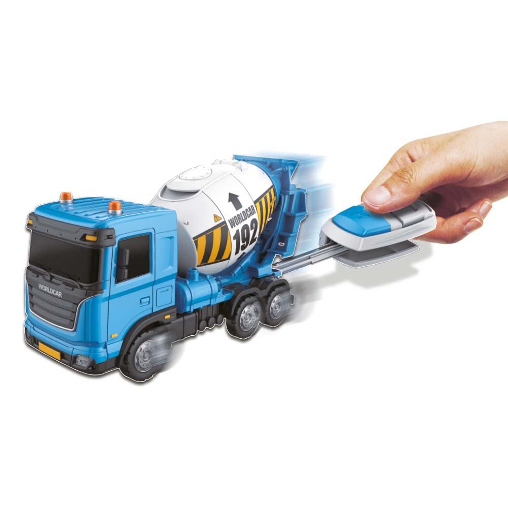 [Mimi World Official] World Car Power Walkie Ready Mixed Concrete Truck, popular Korean character toys