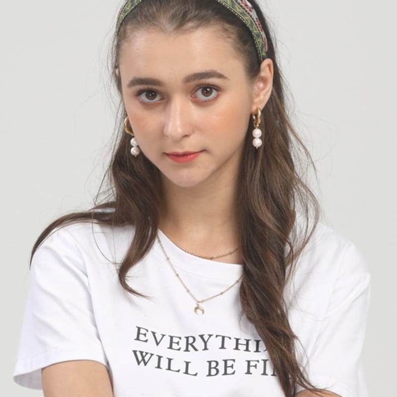 LALA Ethnic Hairband-KHAKI#