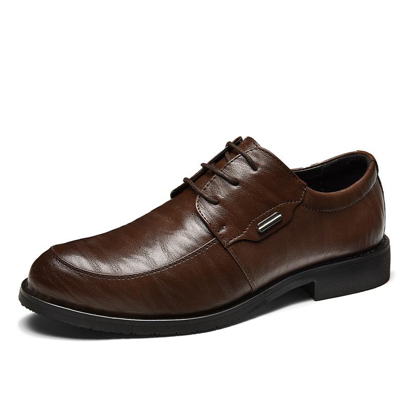 

Fashion2024 Новая весенняя мужская обувь класса люкс, деловые мокасины, дышащие итальянские повседневные мужские кожаные лоферы, мужская обувь для вождения 44 коричневый