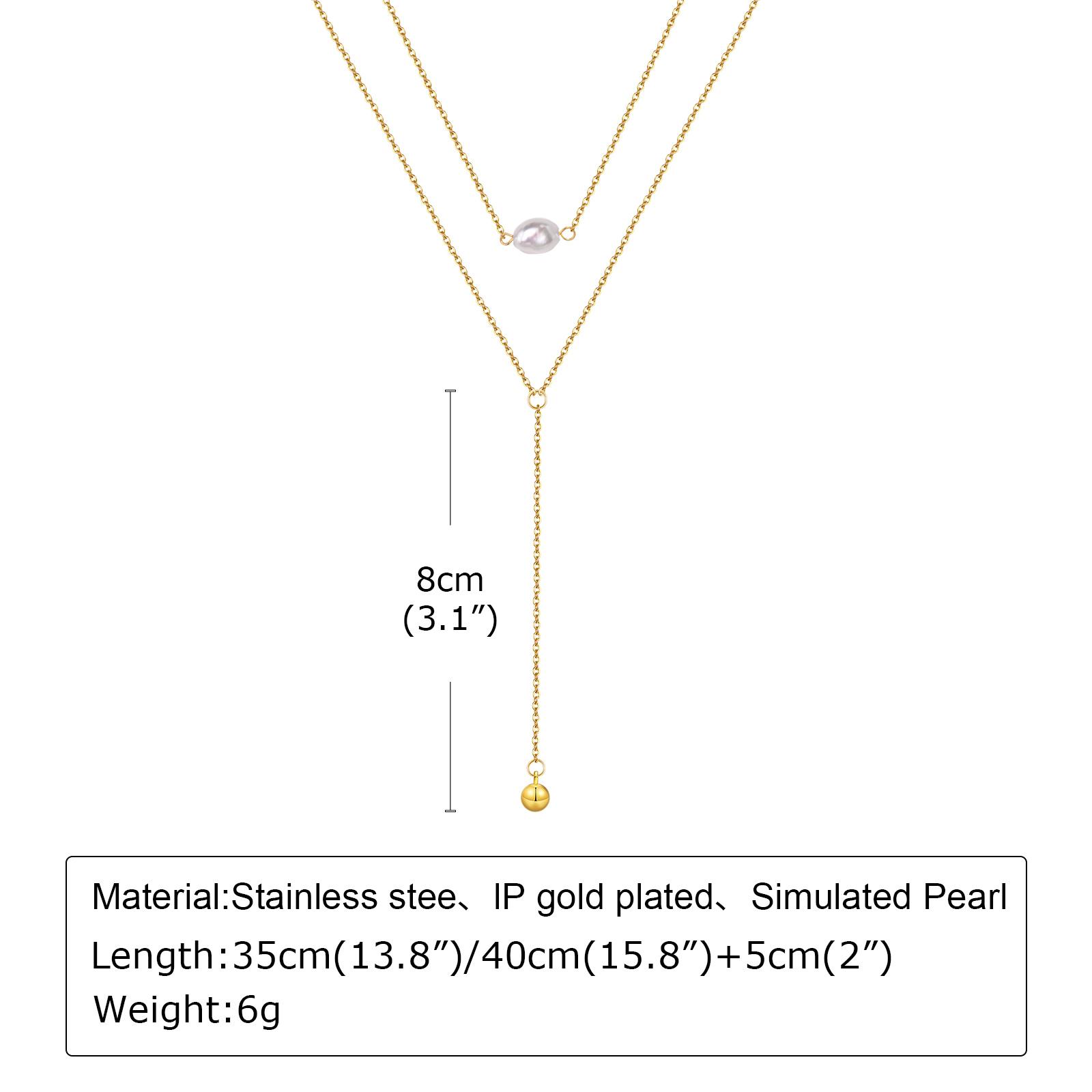 

2026 Stainless Steel Lip Chain,Double Layered Fringe Necklace,Gold Color Chaoker Fashion Jewelry Long Neckalce Sets for Women