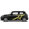Union Jack Seitentüraufkleber Karosserie Rock Aufkleber Aufkleber Flagge Dekoration für MINI Cooper S One Countryman F54 F55 F56 R55 R56