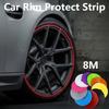 8M/ Car Wheel Rim Protector Vehicle Color Wheel Rims Protector Decor Strip Tire Guard Line Rubber Moulding Trim Guard Line Amagi