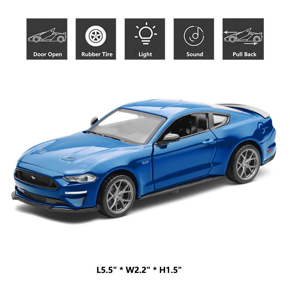 1/34 skala Ford Mustang GT 2018 Modell Auto Diecast Spielzeug Fahrzeug Kind Geschenk Sammlung