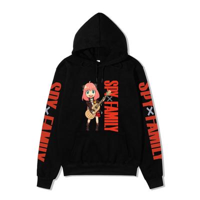 Spy X Family Anime Graphic Hoodie Unisex Winter Fleece Lined Warm Hooded Sweatshirt Men Women Daily Casual Long Sleeve Pocket Pullover